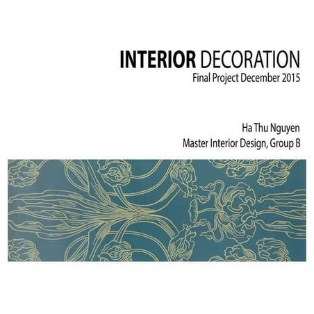 INTERIOR DECORATION PROJECT | PDF