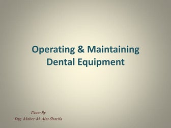 Operating & Maintaining 