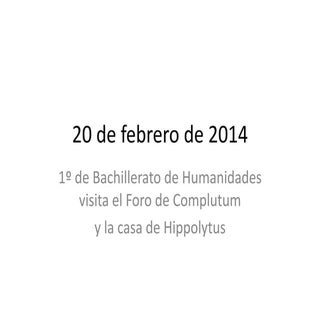 1ºBachillerato Humanidades en Compl...