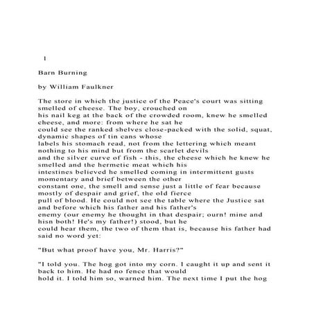 1 Barn Burning  by William Faulkner The store in.docx
