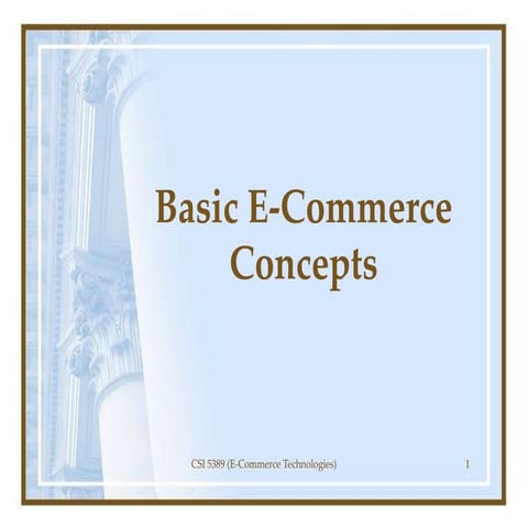 1 Basic E-Commerce Concepts for it 2ndt year