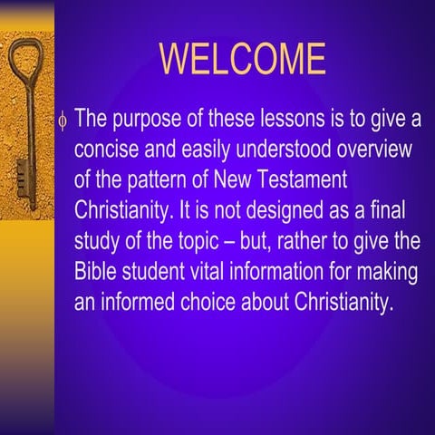Lesson 1: Christian Evidences