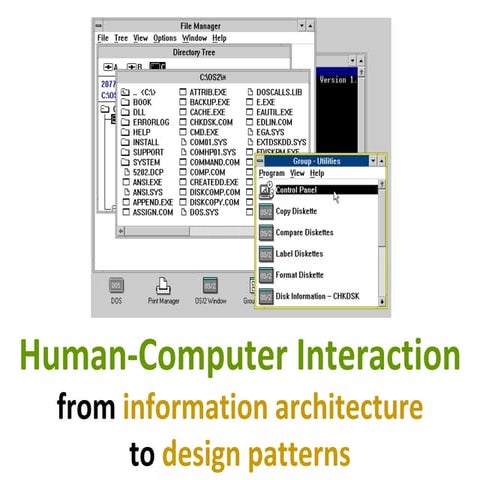 HCI 2014 (4 of 10): From Information Architecture to Design Patterns