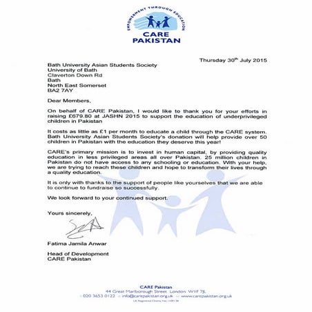 Thank you BUASS July 2015