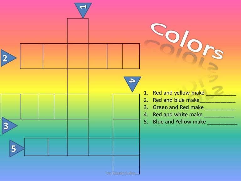 Colors crossword