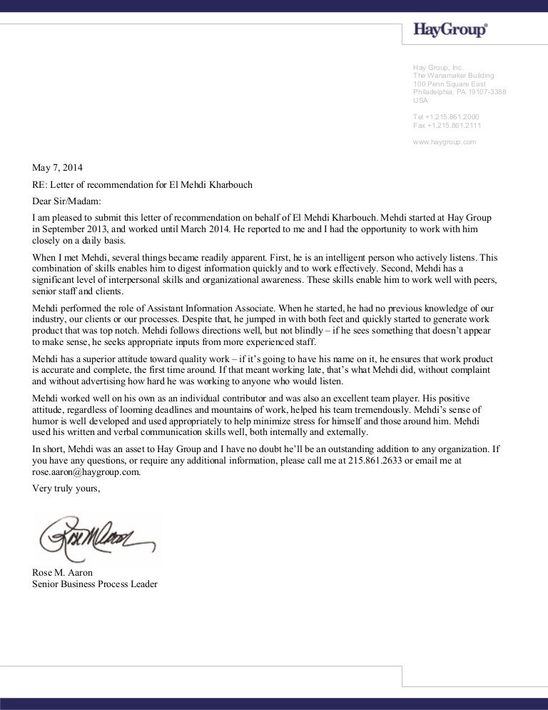 recommendation letter kharbouch what if your letter of recommendation is late