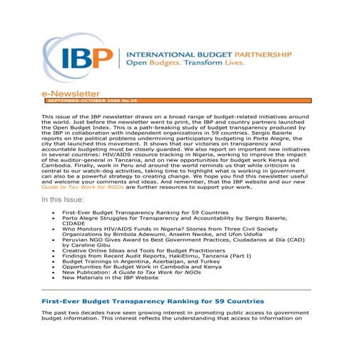 Who Monitors HIVAIDS Funds in Nigeria