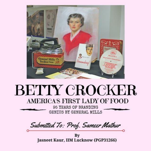 (MBASkills.IN) Updating Betty Crocker