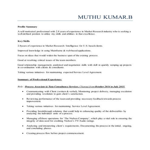 Muthu Profile