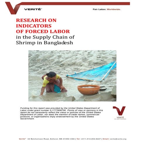 Research on Indicators of Forced Labor in the Bangladesh Shrimp Sector__9.16
