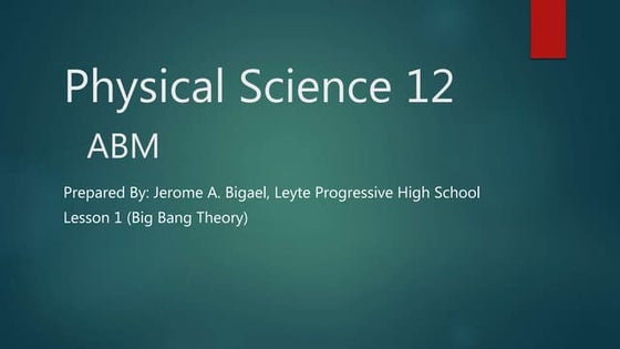 Big Bang Theory | PPTX