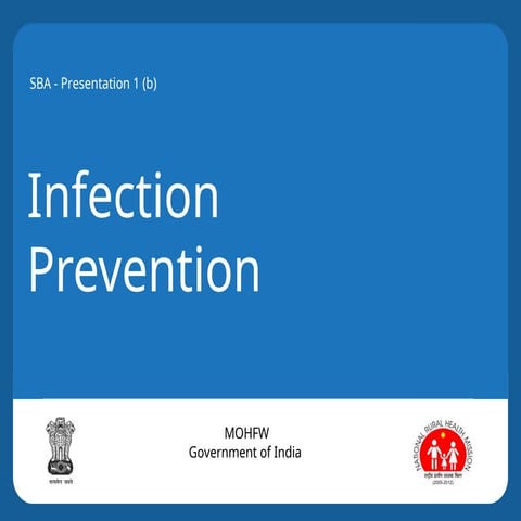 Hospital Infection Prevention Protocol MOHFW GOI | PPT
