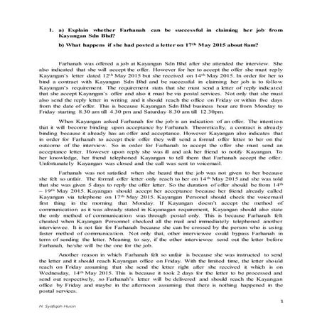 Business Law tutorial