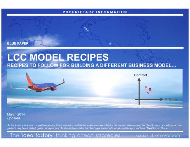 The Low Cost Carriers Recipes