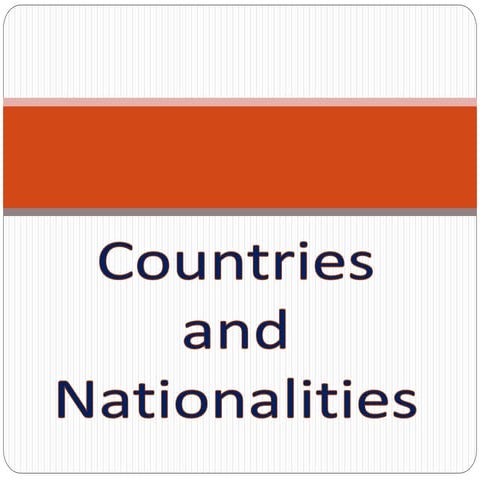1B Countries and nationalities