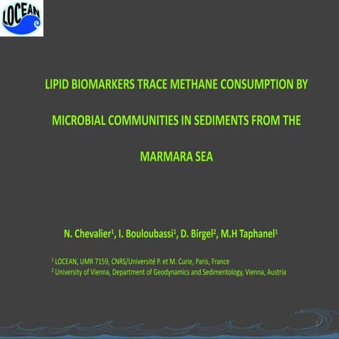 Lipid biomarkers trace methane consumption by microbial communities in sedime...