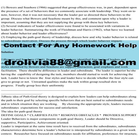 (1) Bowers and Seashore (1966) suggested that group effectiveness wa.pdf