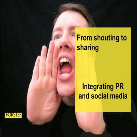 Going digital with media and PR: Integrating PR and social media strategies