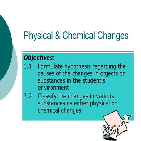 Physical & Chemical Changes