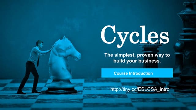 CYCLES Course (1): Course Introduction 