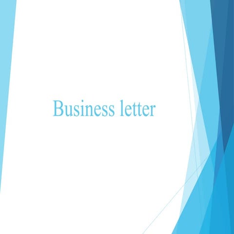 business letter 