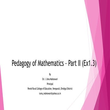 1c. Pedagogy of Mathematics (Part II) - Set language introduction and Ex.1.3