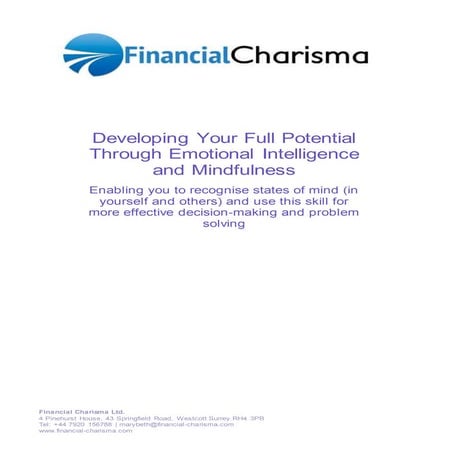 Developing Your Full Potential 