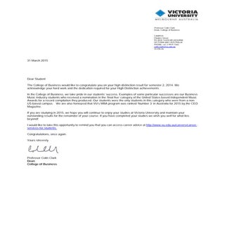 HD Congratulations Letter in BAO6714