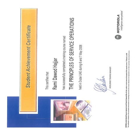 Training Certificates