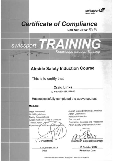 Load Control Certificate | PPT