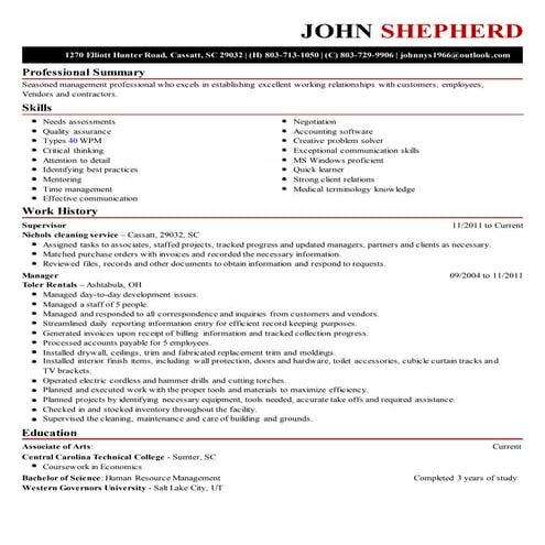 Resume | RTF