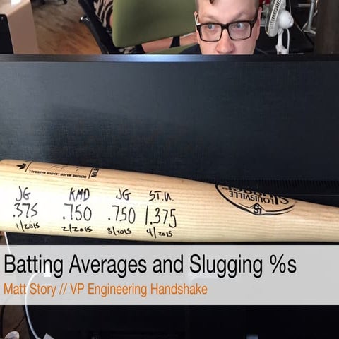 Batting Averages and Slugging %s
