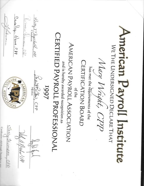 CPP Certification CPP Certification