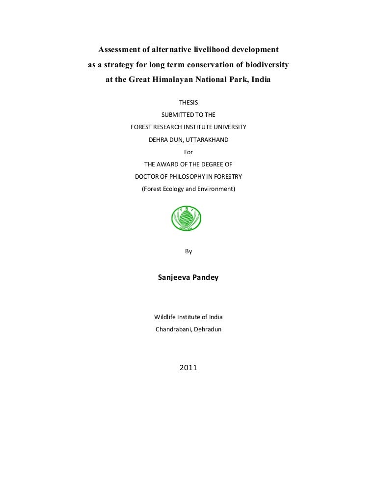 phd title pages