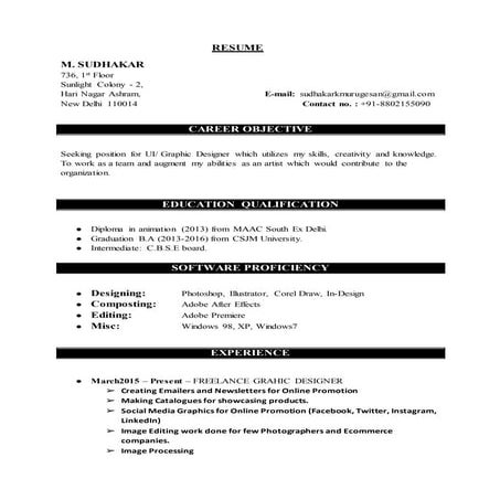 Sudhakar Resume | DOCX