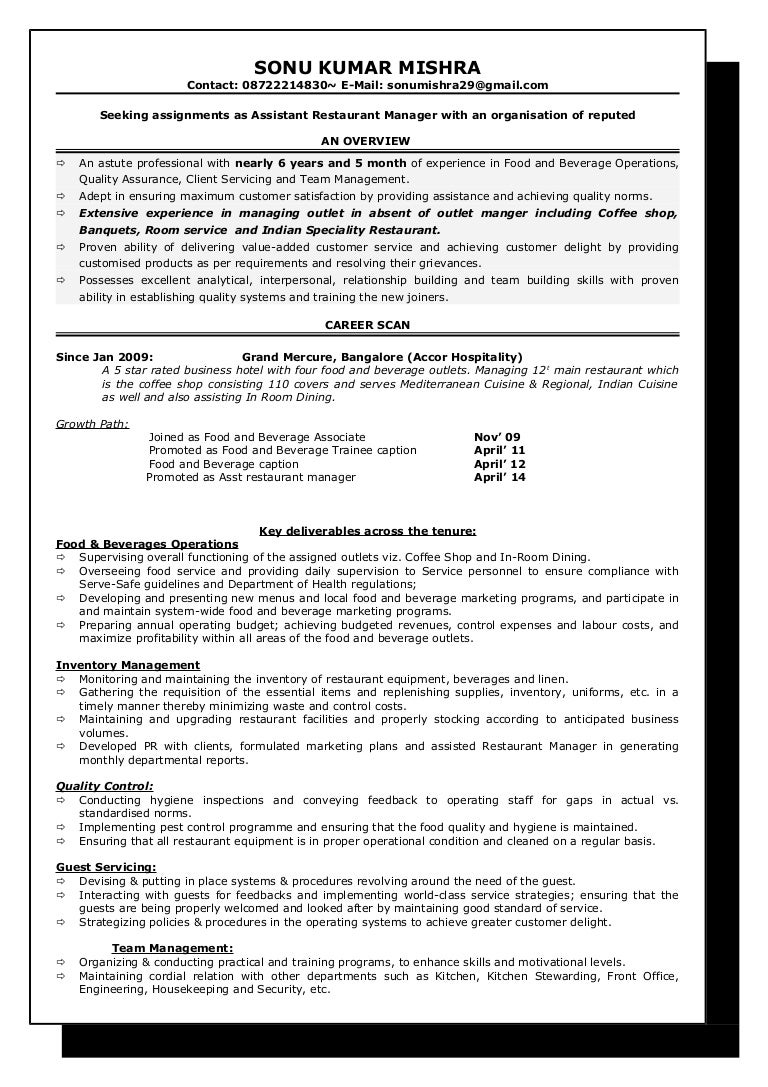 resume Kitchen Steward Resume sonu resume