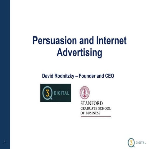 Persuasion and Internet Advertising