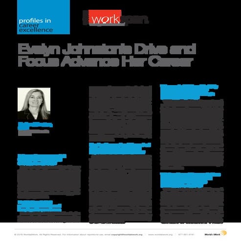 Profiles in Career Excellence