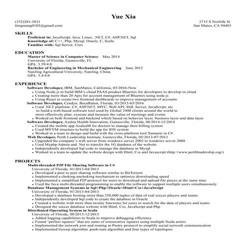 CV - RNCP | PDF