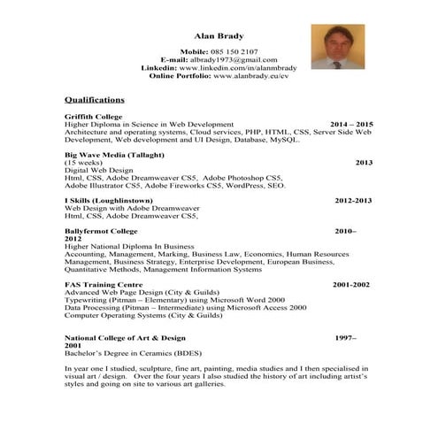 CV Alan Brady 2015