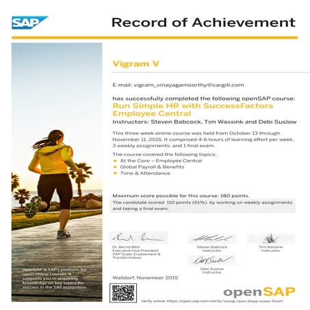 Run Simple HR with SuccessFactors