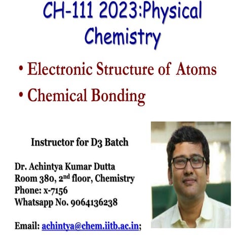 chemistry cousre lecture slides from iitb