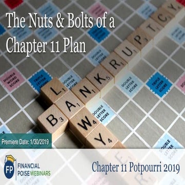 The Nuts & Bolts of a Chapter 11 Plan | PDF
