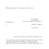 1Child Development Observation and Reflection