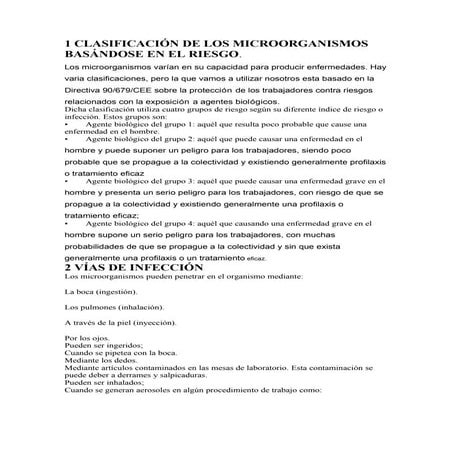 1 clasificación de los microorganismos