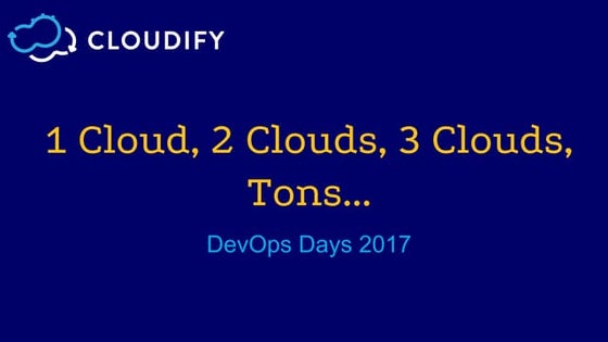 1 cloud, 2 clouds, 3 clouds, tons...
