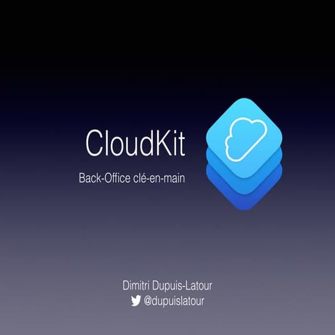 CloudKit as a backend