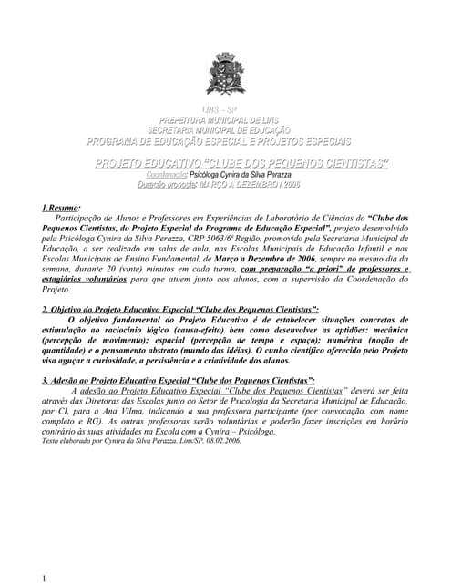 1clube2006projeto