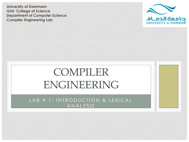 Compiler Engineering Lab#1