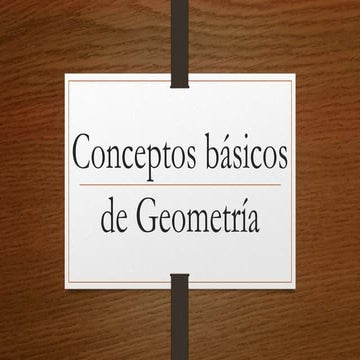 Conceptos basicos de geometria | PPTX